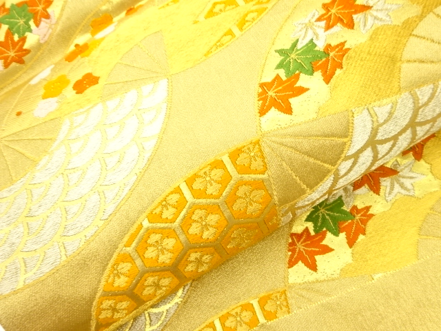 7151443: JAPANESE KIMONO / VINTAGE FUKURO OBI / SILK / WOVEN